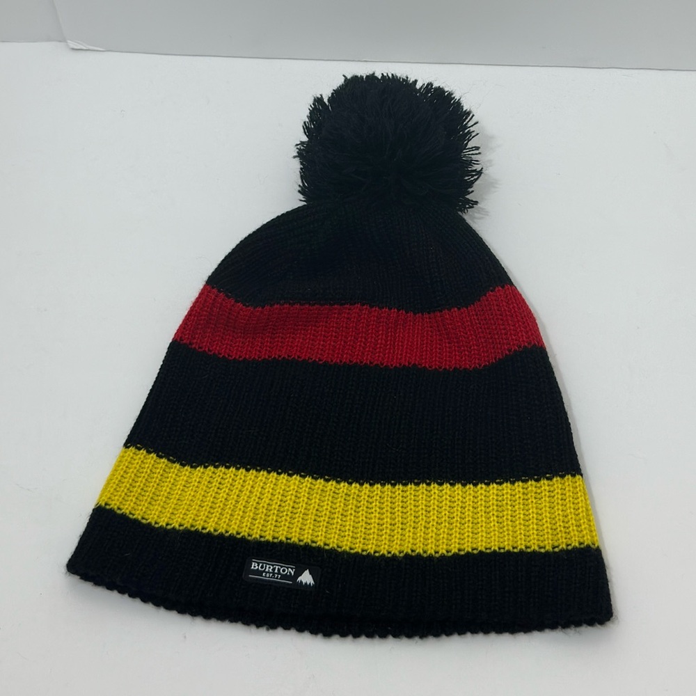 Burton Knit Beanie Pom Hat Stripes Snow Unisex One size
